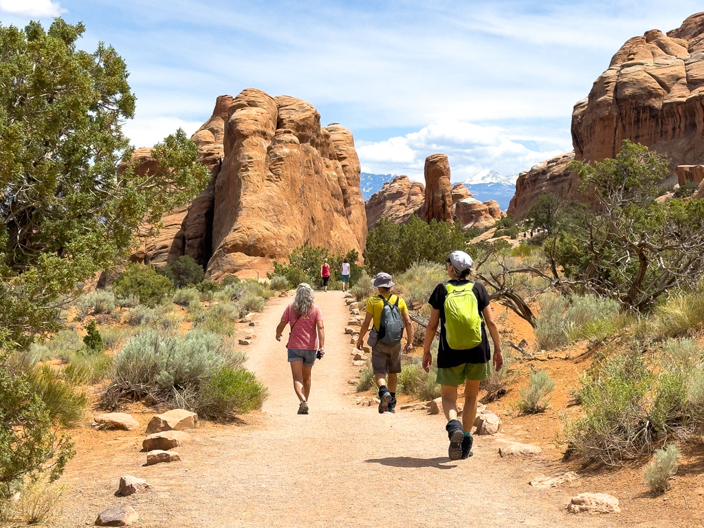 Mit Hanno und Sigrid auf der Wanderung durch den Arches NP