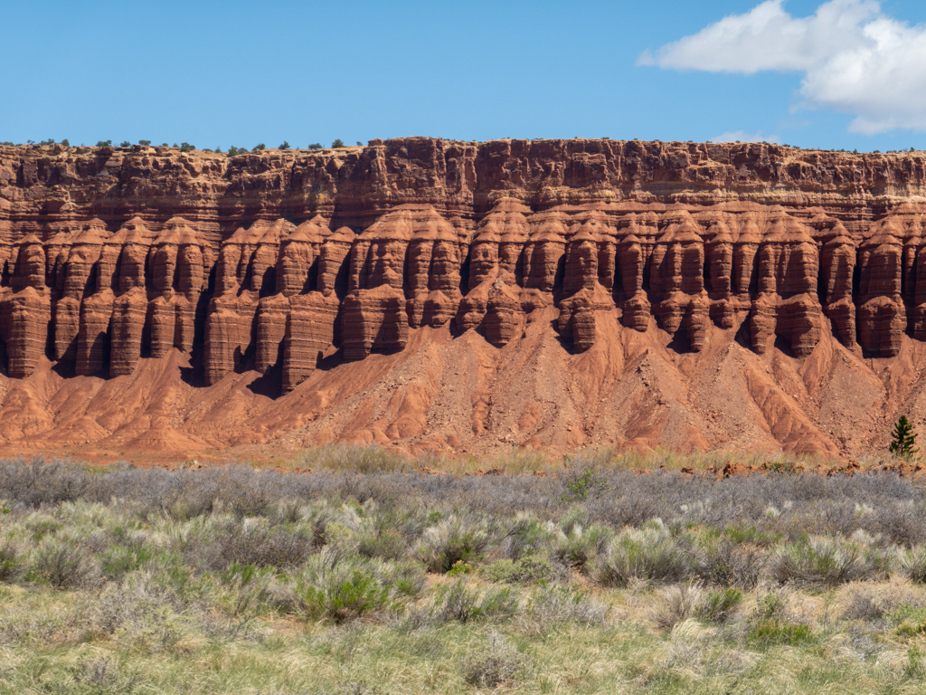 Direkt hinter dem Campground mit Blick auf diese Landschaft