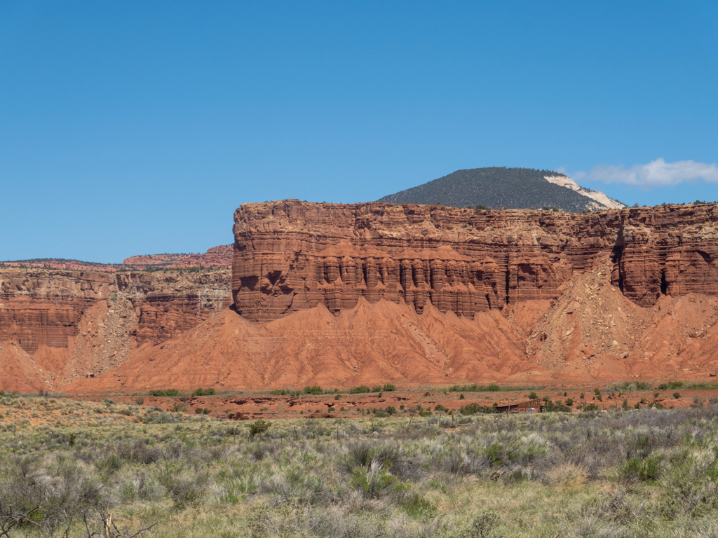 Direkt hinter dem Campground mit Blick auf diese Landschaft