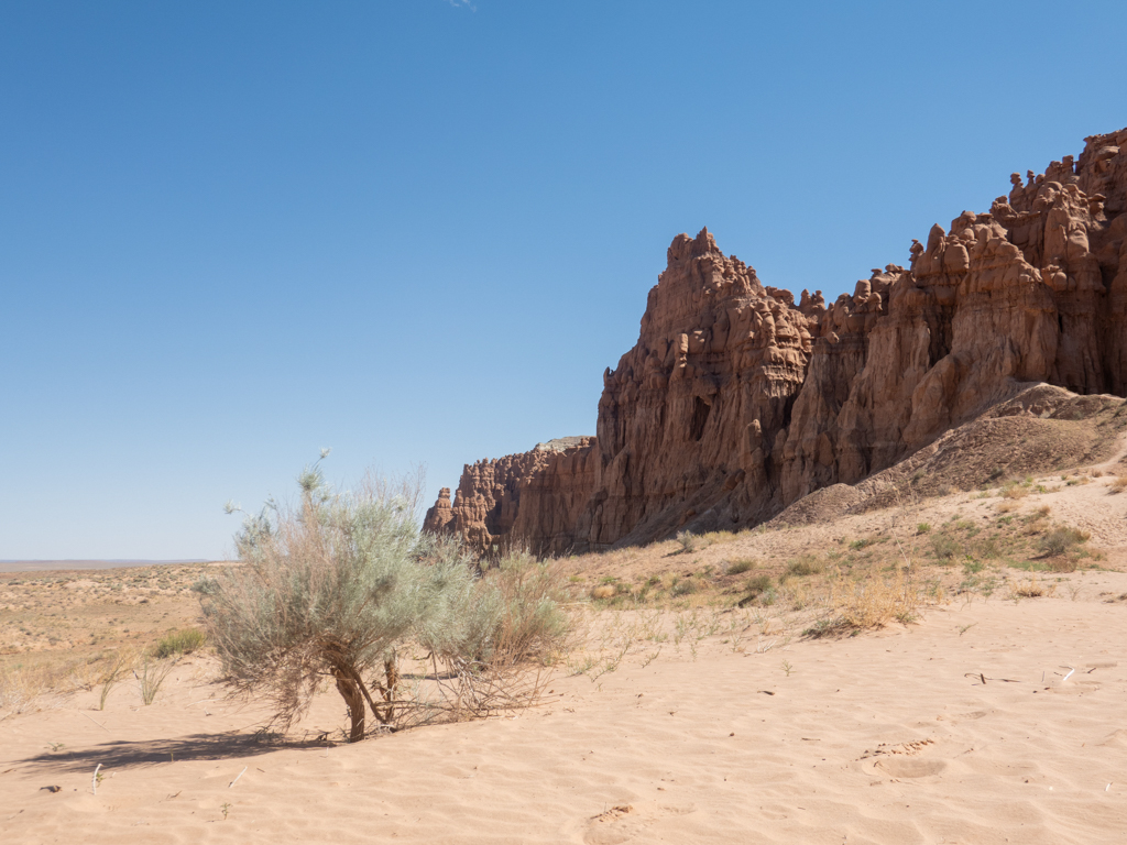 Der Goblin Valley State Park mit seiner eindrücklichen Landschaft. Auf der Wanderung zur Lair Cave