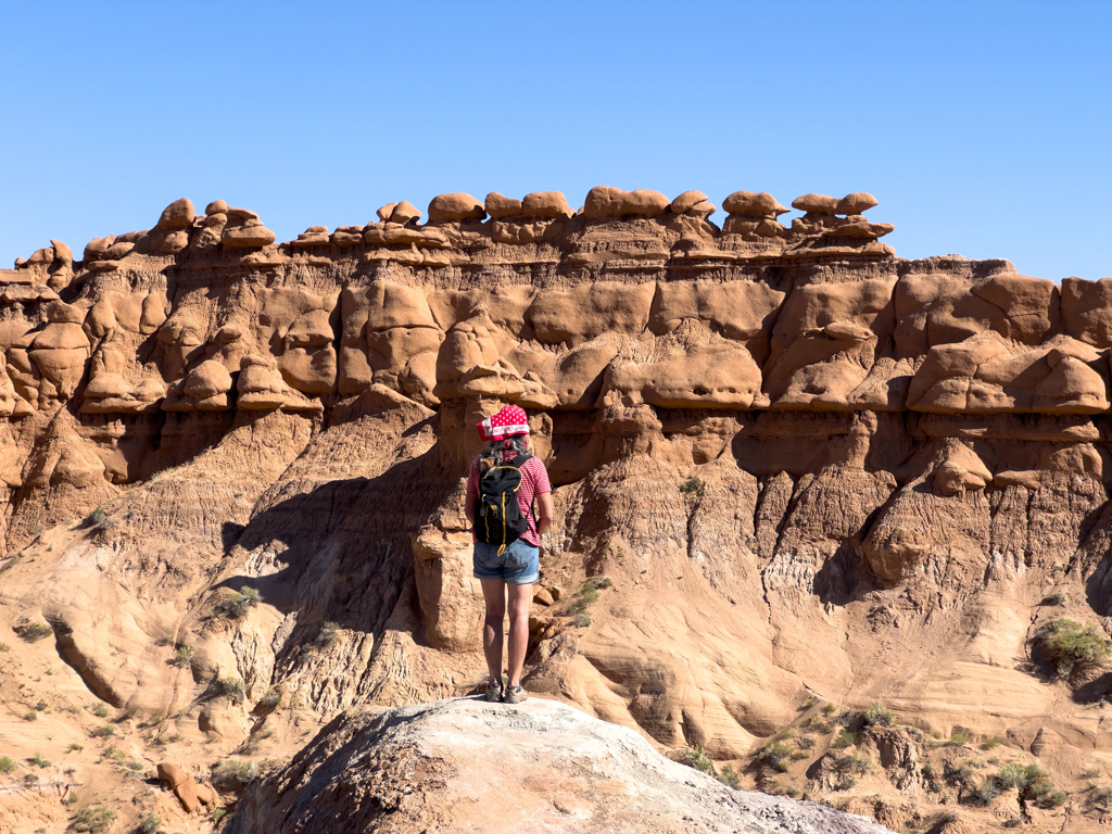 Mit Ma hier im Goblin Valley State Park unterwegs....
