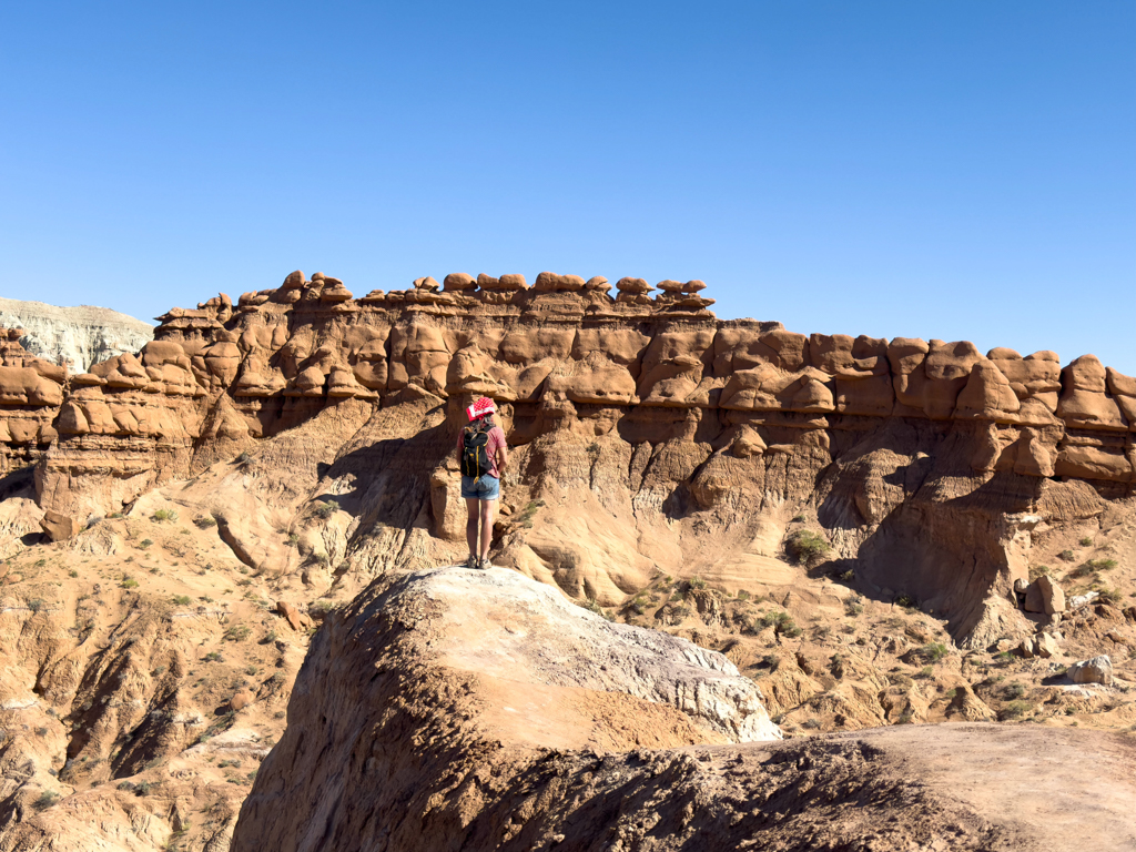 Mit Ma hier im Goblin Valley State Park unterwegs....