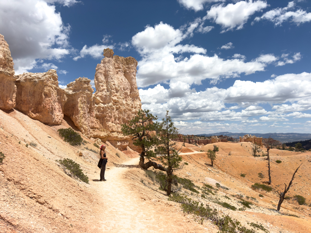 Mit Ma auf der Wanderung durch den Bryce Canyon