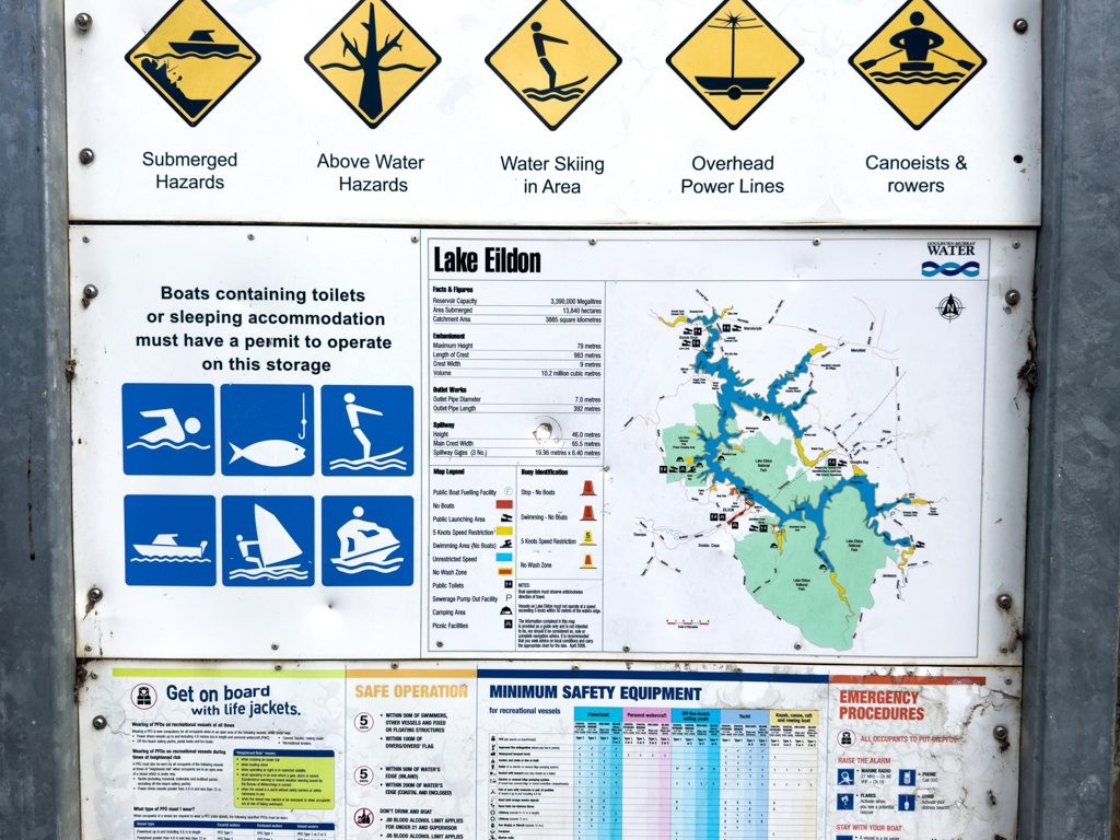 Halt am Lake Eildon