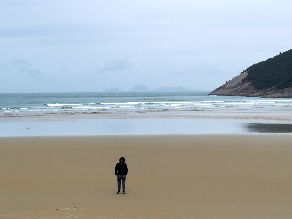 Jo am Strand beim Tidal River im "Prom", Wilsons Promontory National Park