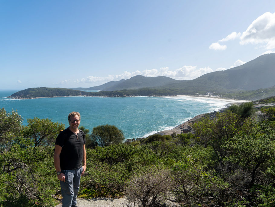Aussicht auf die Squeaky Beach, Wilsons Promontory N.P.