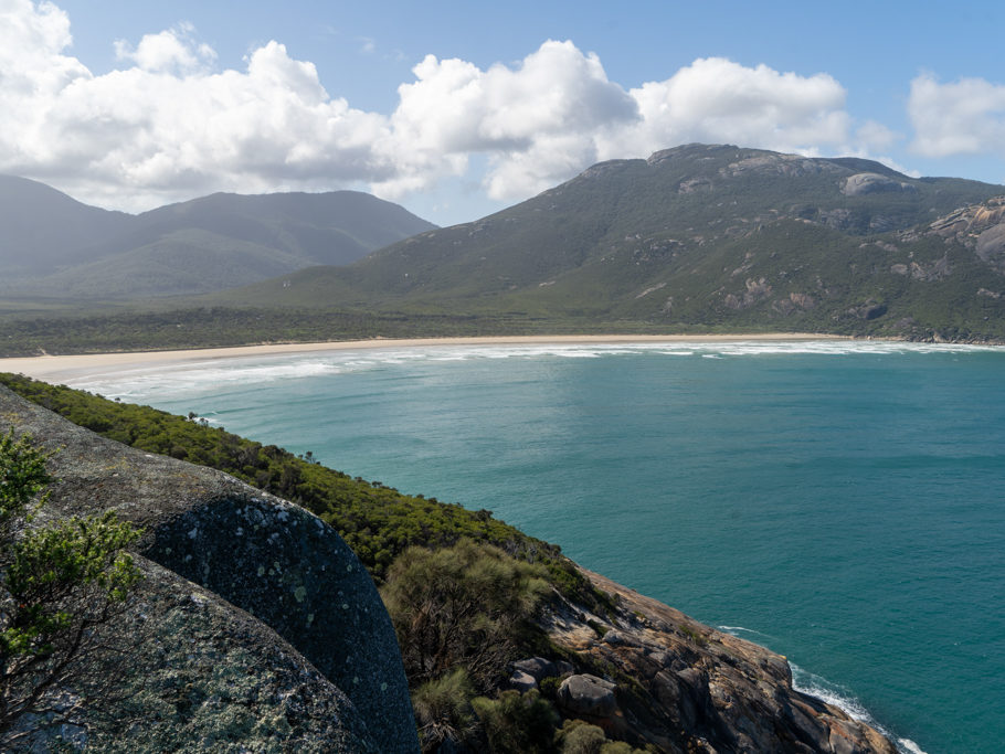 Aussicht auf die Norman Beach, Wilsons Promontory N.P.