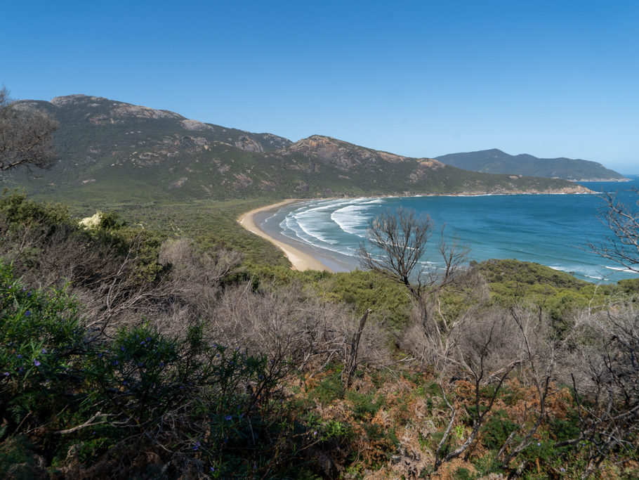 Aussicht auf die Norman Beach, Wilsons Promontory N.P.