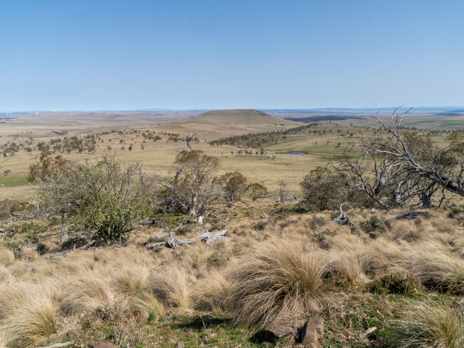 Aussicht vom Hudsons Peak auf die Landschaft