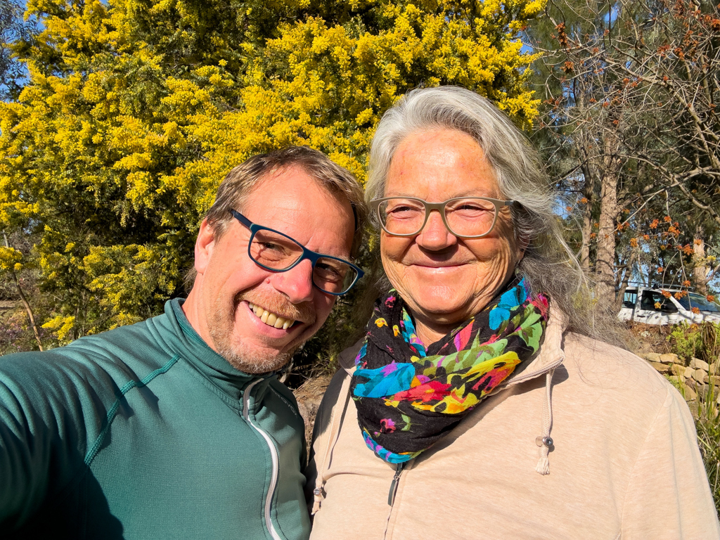 JoMa Selfie vor Celestes Haus