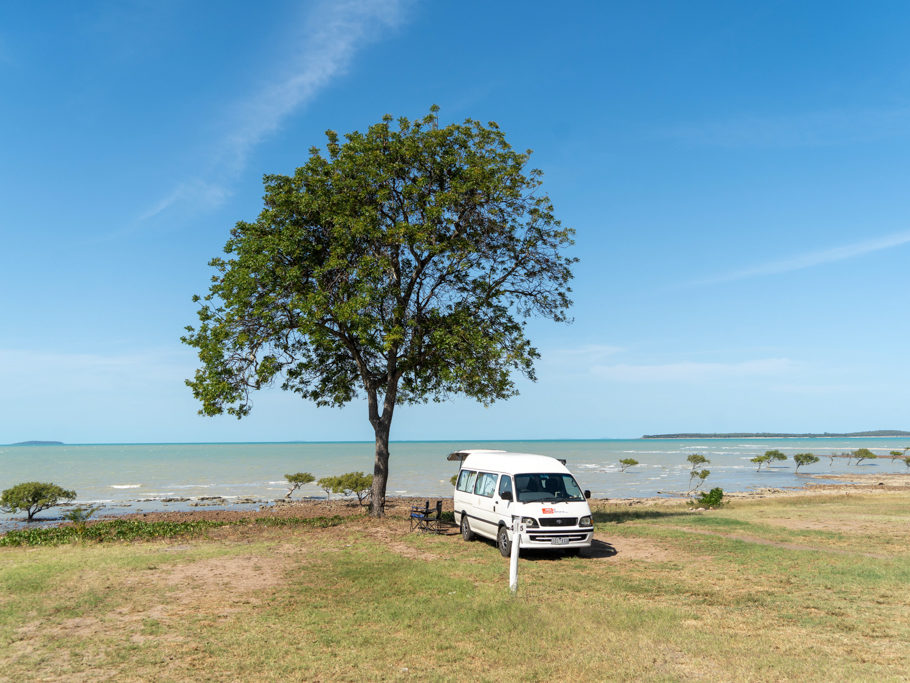 Noch stehen wir fast alleine auf dem Clairview Campground