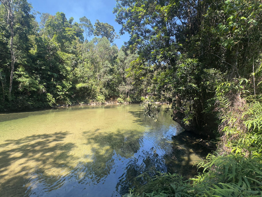 Das "Alligator Nest" mit seinem glasklarem, kühlen Wasser lädt zum Baden ein