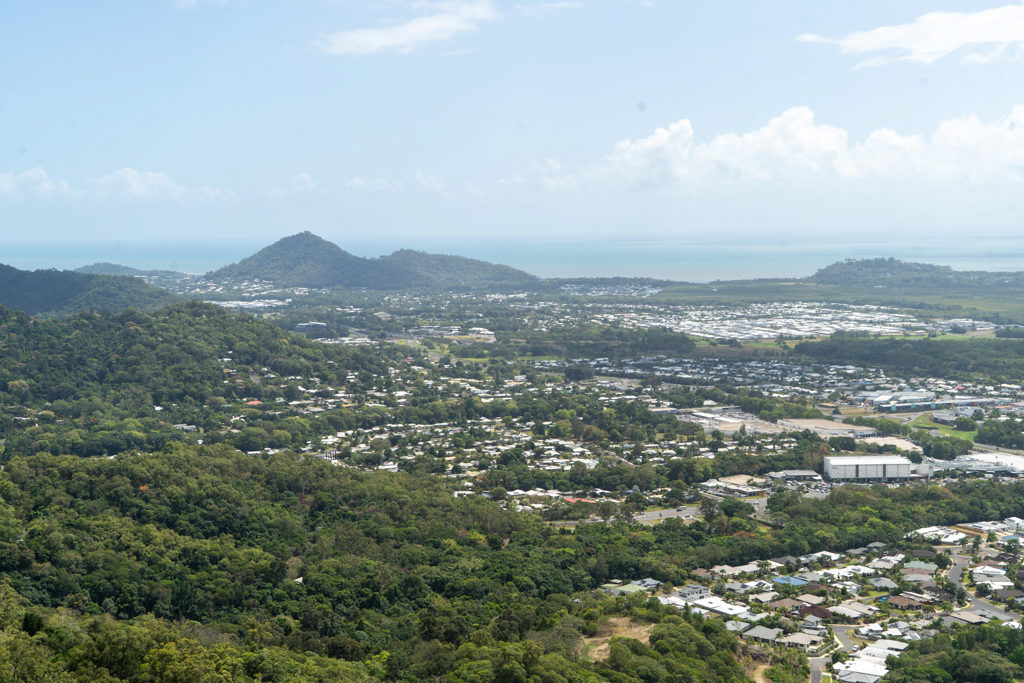 Von der Skyrail haben wir Aussicht auf Cairns