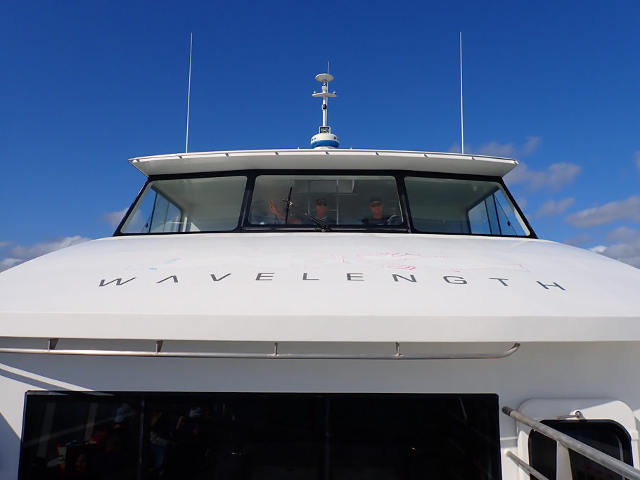 Die Wavelength 6 ist unser Boot für den Schnorchelausflug zum Great Barrier Reef