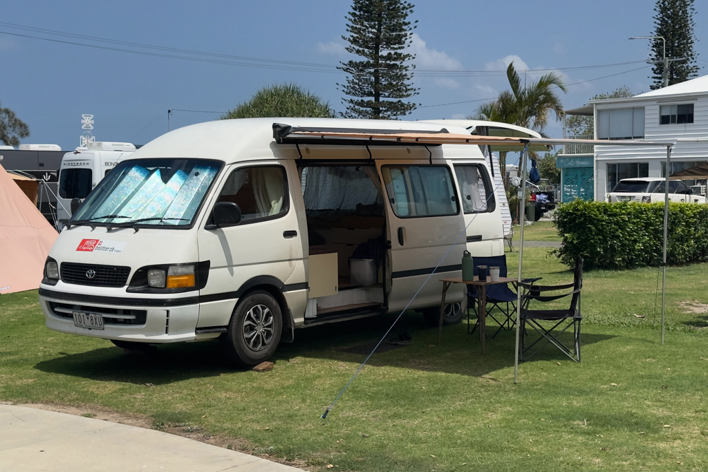 unser kleiner Stellplatz am Military Jetty Caravan Park