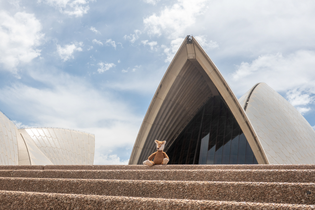 Mo Selfi vor der weltberühmten Opernhaus in Sydney