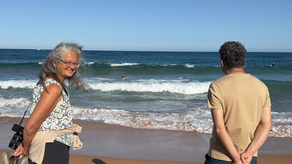 Mit Raphaël und Ma an der Avalon Beach