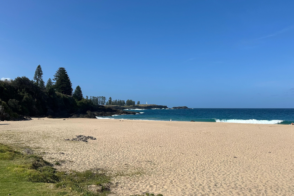 Kendalls Beach von Kiama - direkt vor unserem Zeltplatz