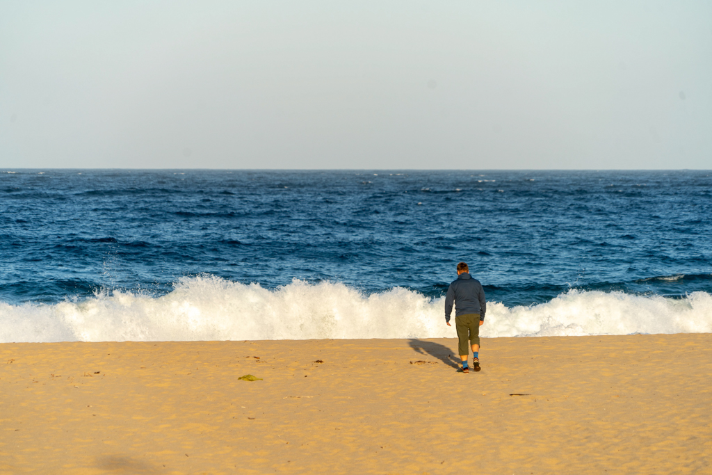 ...aller Anfang ist schwer - Bumerang-Übungen am Strand