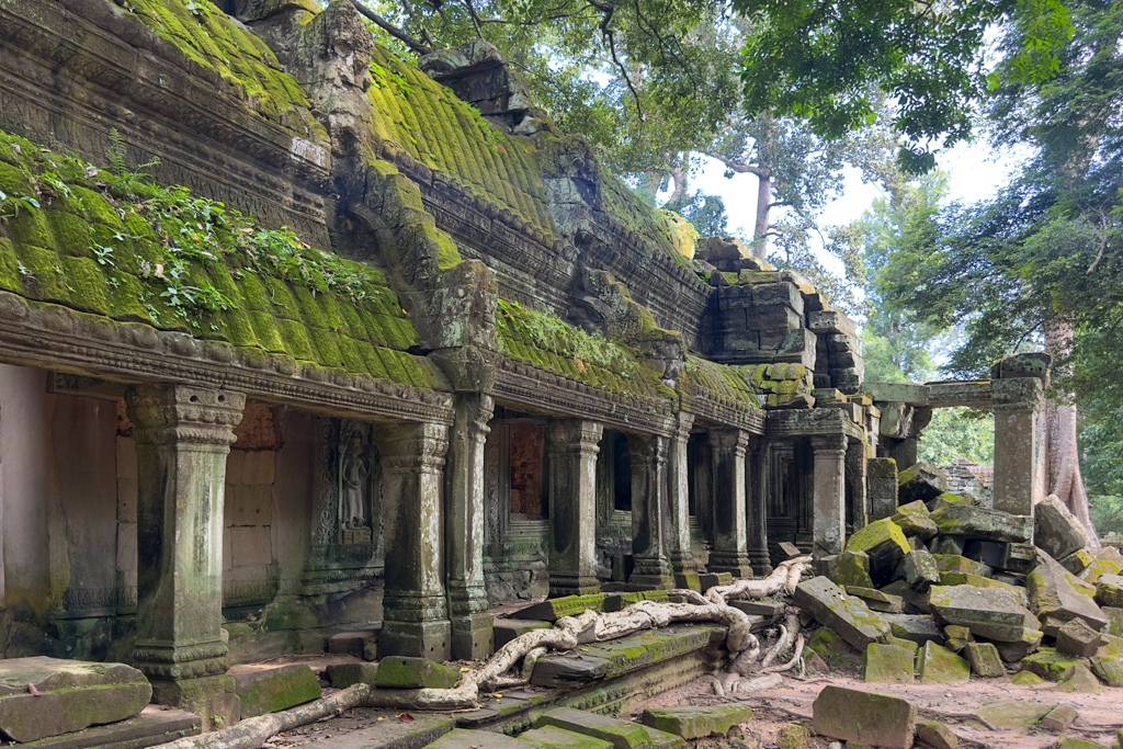 In diesem Tempel wurde Tomb Reider gedreht. Bäume wachsen aus den Gemäuern