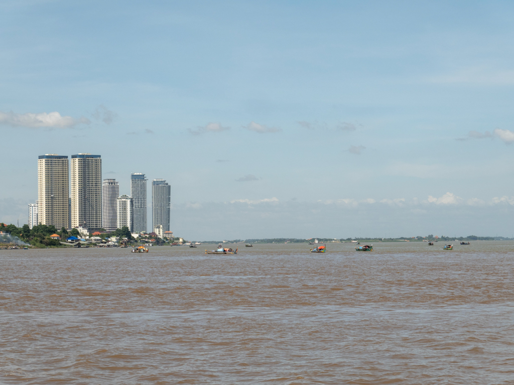 Blick den Mekong flussaufwärts