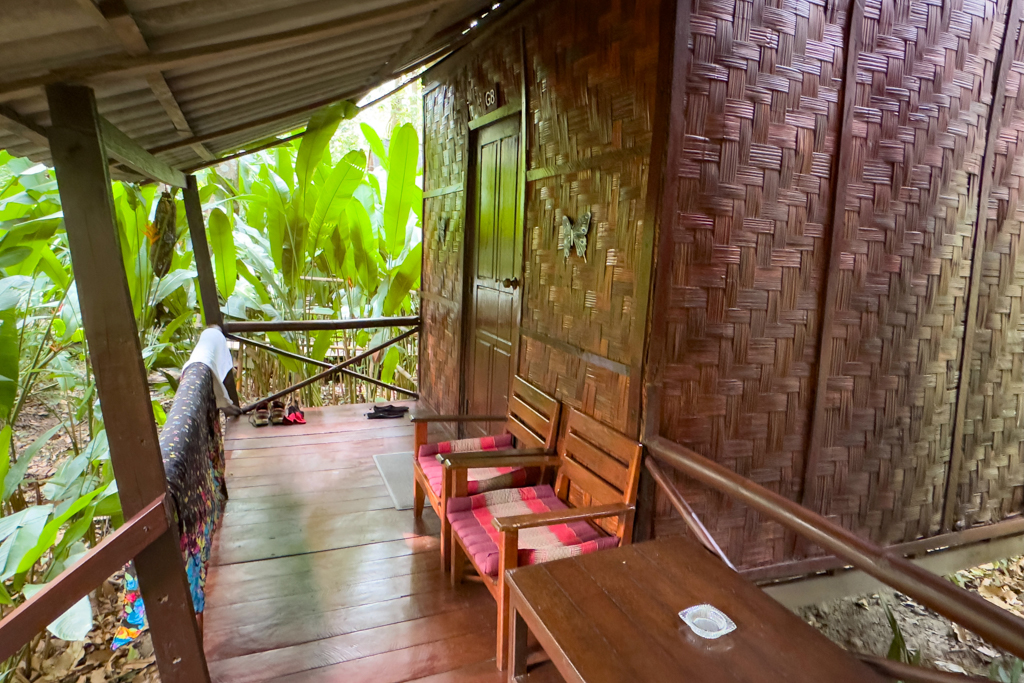 Unser kleiner Pavillon als Unterkunft im Spring River Resort.
