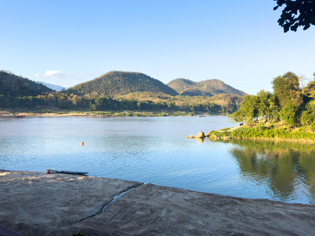 Luang Prabang wo Mekong und Nam Khan River zusammenfliessen