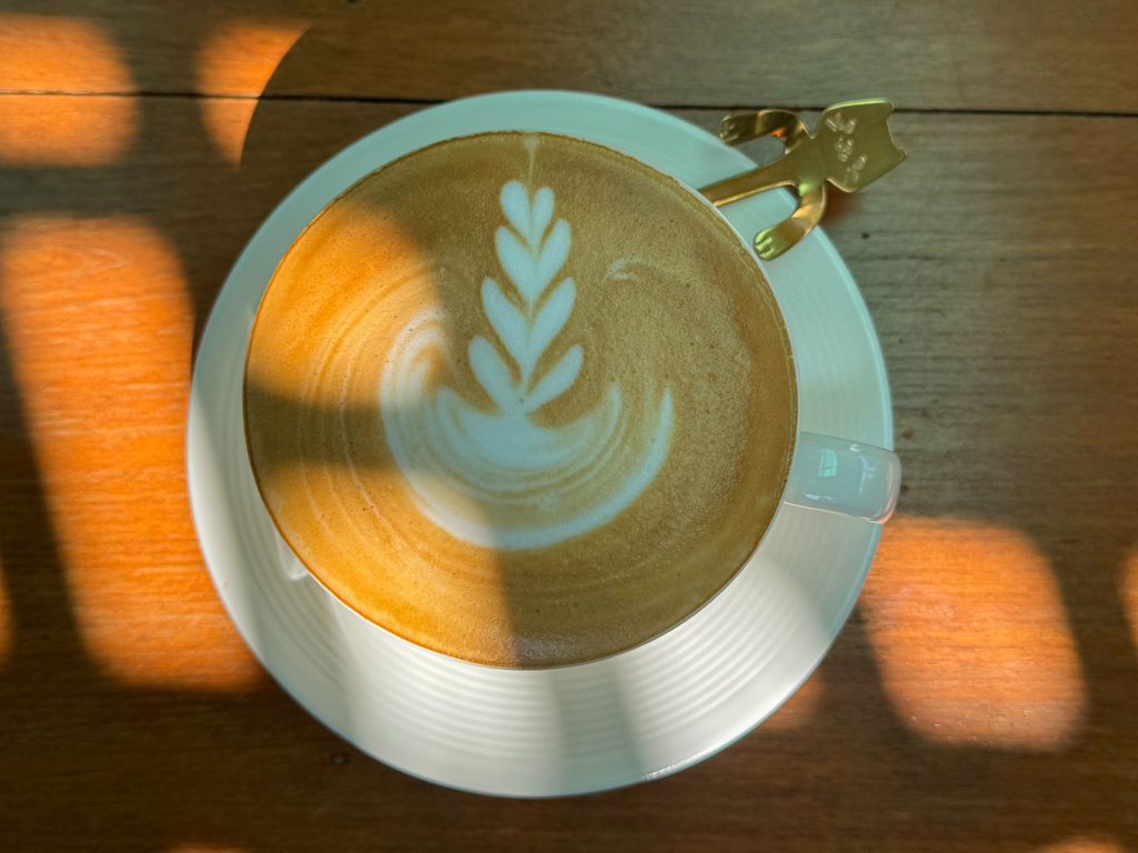 Für Ma immer wieder eine Freude am Morgen. Feiner Cappuccino