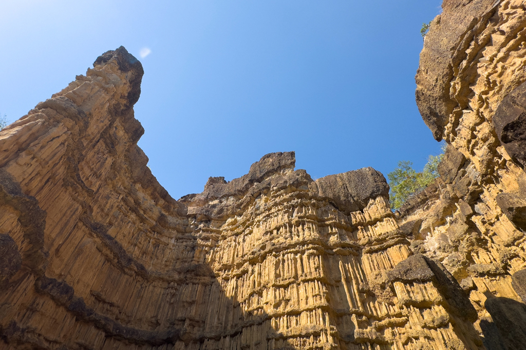 Einen groben Blick auf den Garne Canyon. Nicht so gewaltig wie in den USA aber schon beeindruckend