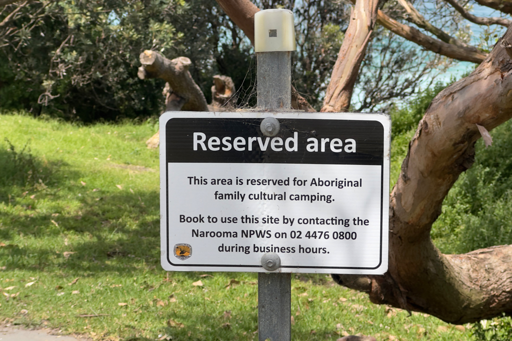 Dieser Stellplatz ist ausschliesslich für Aboriginal Familien reserviert
