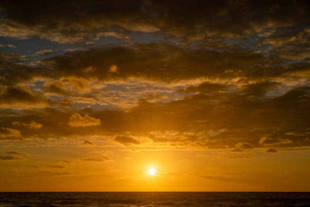 Sonnenuntergang an der Beach vom Gillards Campground