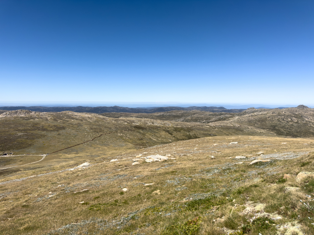 Aussicht von ganz oben auf die weite Landschaft...