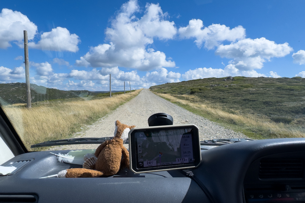 Die letzten Kilometer auf dem Weg zum Pretty Valley Campground...