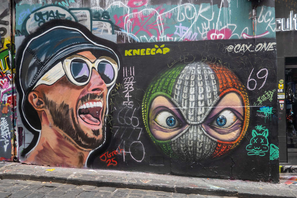 Streetart in Hochkultur. Bunte Grafittikunst...