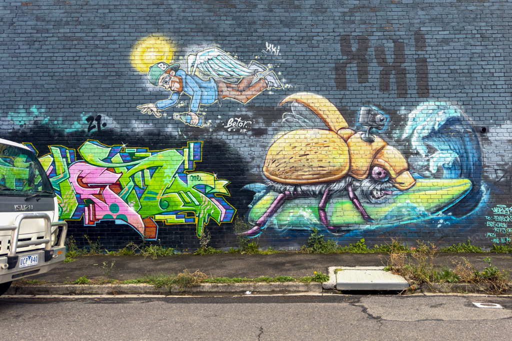 Grafittikunst im Quartier..