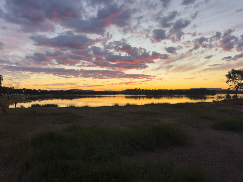Abendstimmung über dem Green Hill Lake Campground