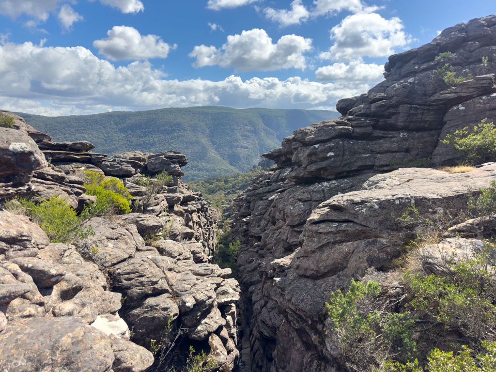 Blick in den Grand Canyon hinein..