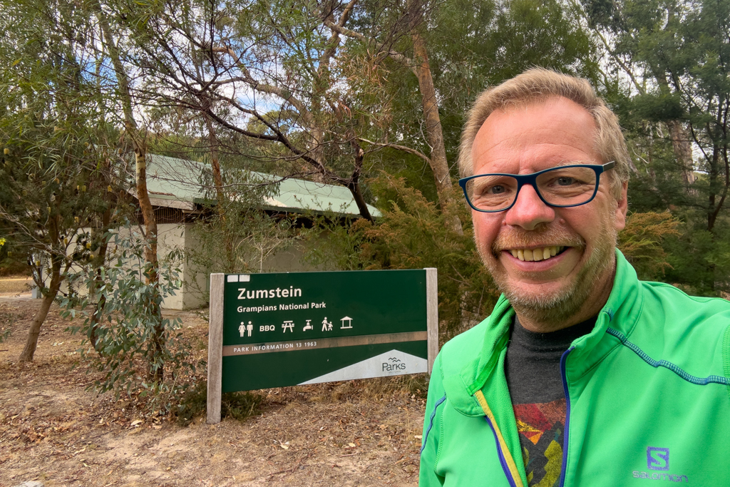 Hier in Australien bei Grady Zumstein aus Kanada...