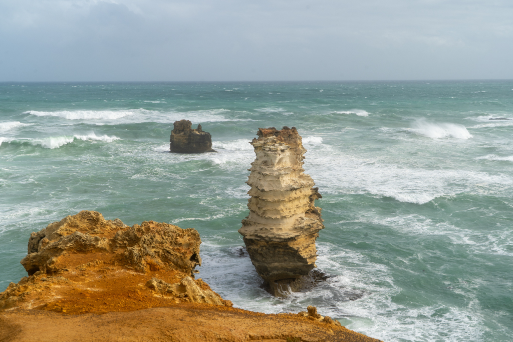 Auf der Great Ocean Road. Look Out auf der Bay of Island Coastal Park
