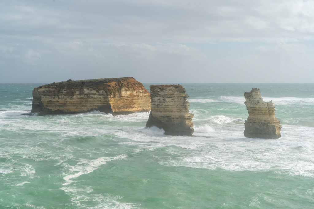 Auf der Great Ocean Road. Look Out auf der Bay of Island Coastal Park