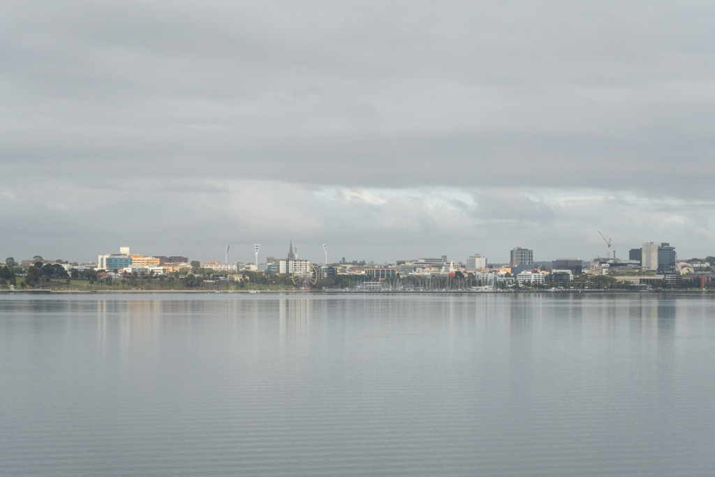 Noch liegen wir in Geelong vor Ort. Gleich geht es los...