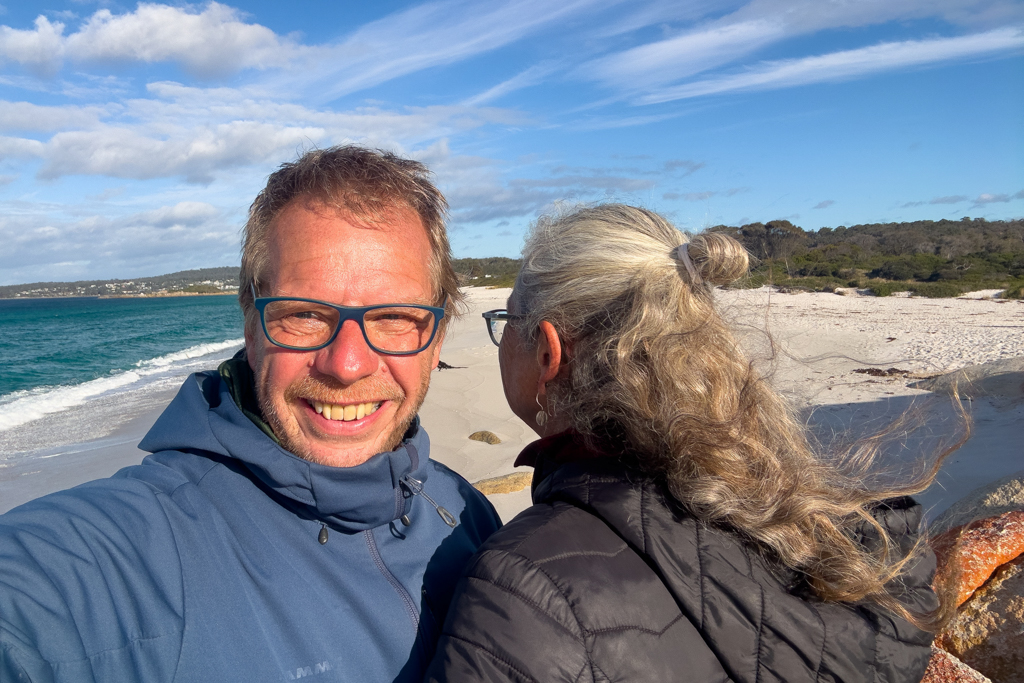 JoMa Selfie der anderen Art nachmittags am Strand