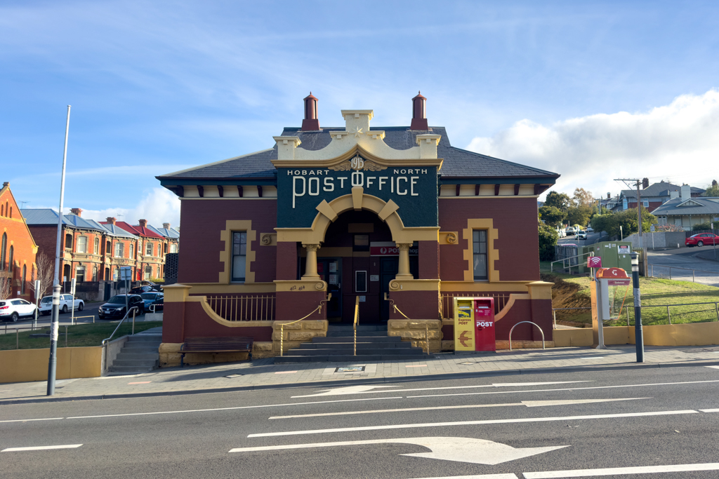 Dass Hobart North Post Office ist auch ein schönes Relikt der vergangenen Zeit