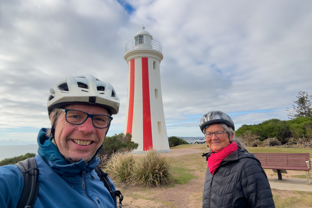 Am Mersey Bluff Leuchtturm angekommen
