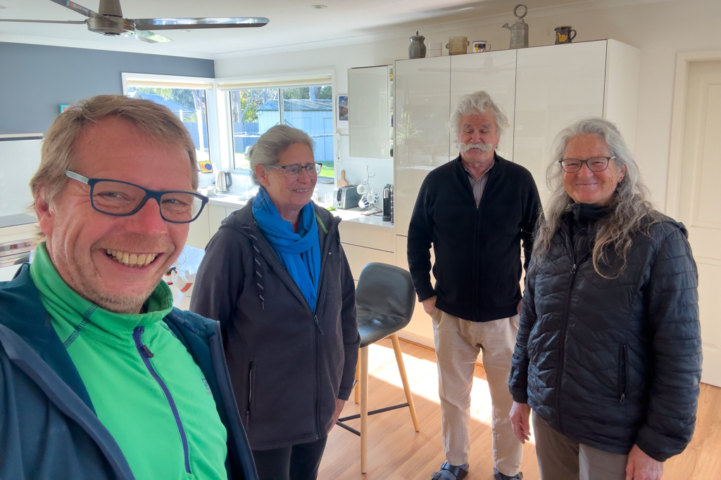 Abschiedsfoto mit Elisabeth und Martin