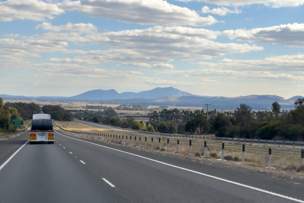Wir fahren vorbei an den Grampians
