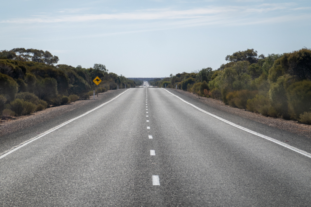 Der Stuart Hwy: Eine endlose Strasse mit wechselnder Vegetation liegt vor uns