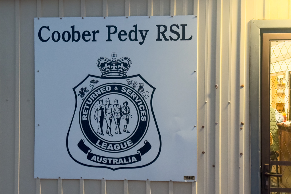 Die Returned & Service League ist auch hier in Coober Pedy vertreten