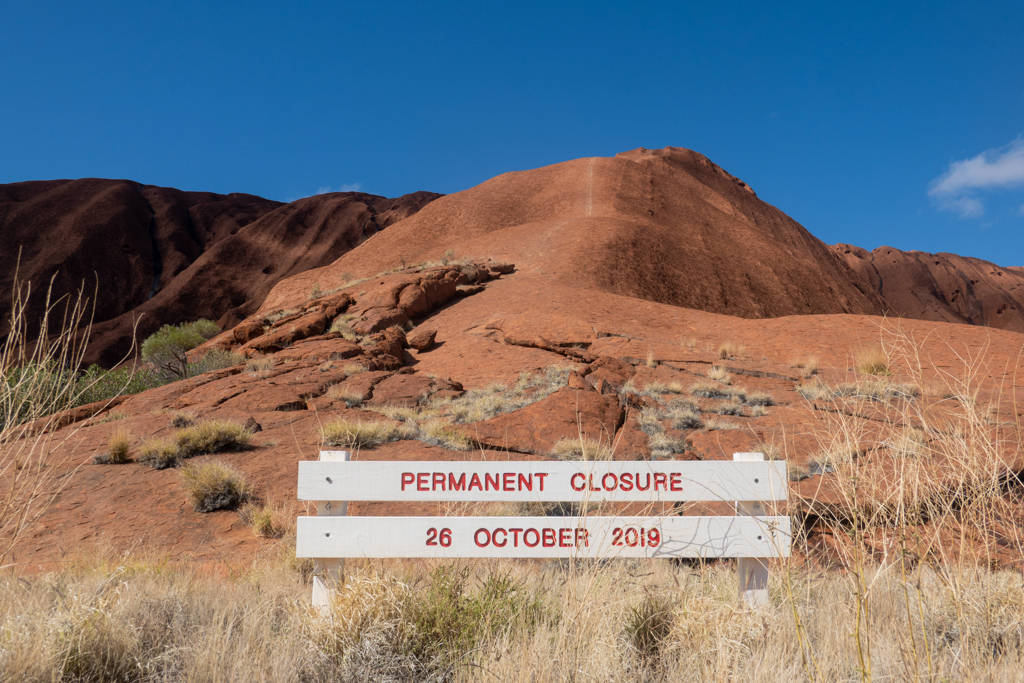 Ab dem 26. Oktober 2019 ist der Aufstieg auf den Uluru verboten. Der alte Weg ist dauerhaft gesperrt