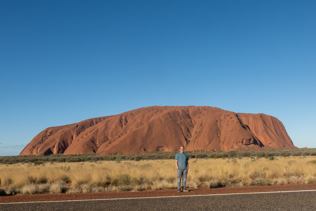Mit Jo fast zum Sonnenuntergang am Uluru Sunset Point